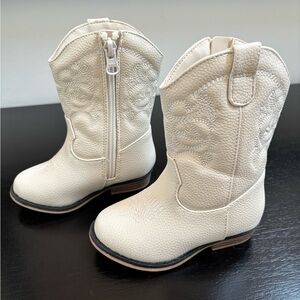 Toddler Girls Memphis Western Boot - Ivory